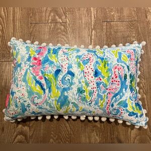 Lilly Pulitzer Seahorse Pillow